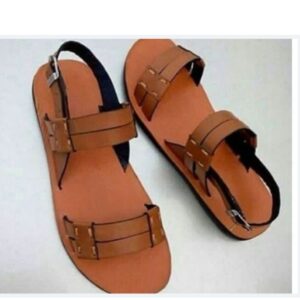 Thread brown sandals