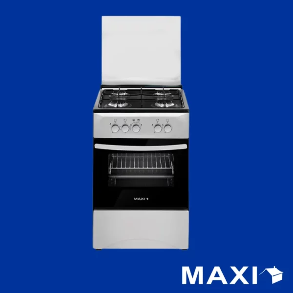 Maxi Gas Cooker 50x50 4 Burners Black & Grey (BASIC) | 5050 4B