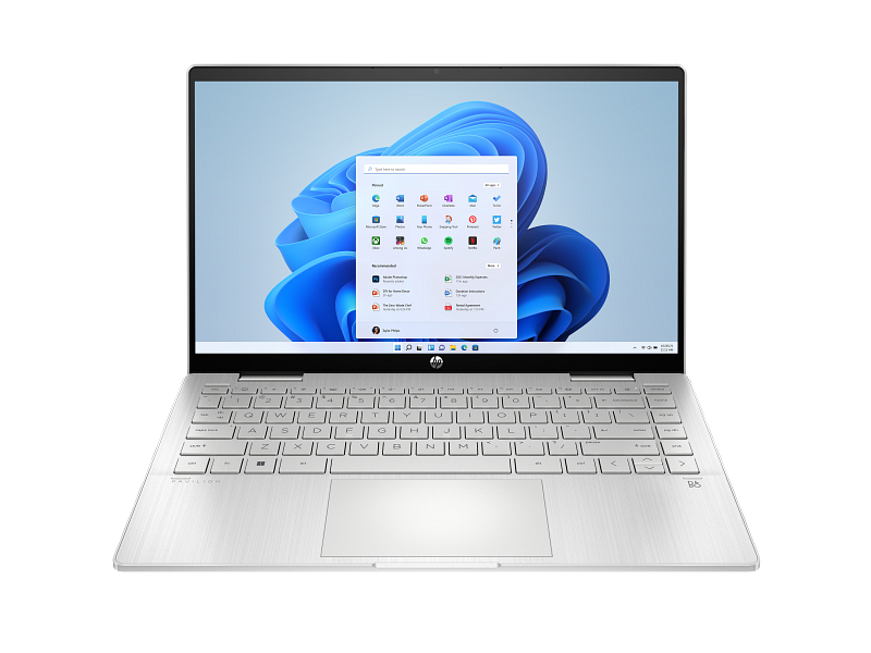 HP PAVILLIONX360 14.0 Laptop 8GB RAM 512GB ROM Intel CORE i5 Processor 1335U 1.3GHz 14-ek1006nia Natural Silver 7Z6T2EA - Image 3