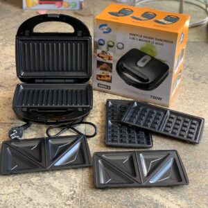 JD SMP 3 In 1 Waffle Maker, Sandwich Maker, Bread Toaster