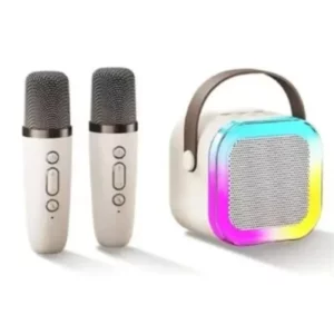 Karaoke Wireless Sound System with Speaker & 2 Microphone for kids - 3 in 1