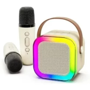 Karaoke Wireless Sound System with Speaker & 2 Microphone for kids - 3 in 1