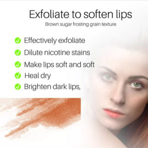 Sugar Lip Scrub - Gentle Lip Care Lip Exfoliator & Moisturizer - Exfoliating Lip Scrubber for Dry Lips