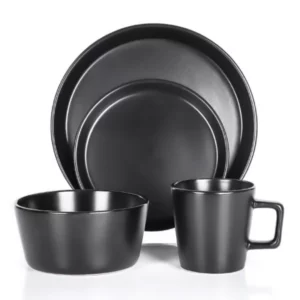 Stoneware Dinner Set And Mugs - 16 Pcs