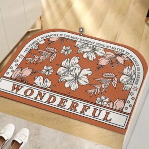 Generic Elegant Door Floor Mat - Used for Kitchen, Bathroom, Toilet | 2pieces
