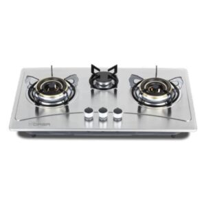 QASA 3 Burner Auto-ignition Stainless Gas Cooker