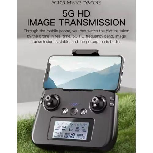 Professional New SG109 MAX2 FPV 8K Camera Drone With 3-Axis Gimbal 4KM Brushless GPS Quadcopter Obstacle Avoidance Smart Drone