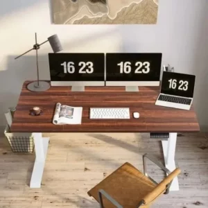 Modern Adjustable Electric Table- 1.4mtr Top- 140/70/74cm