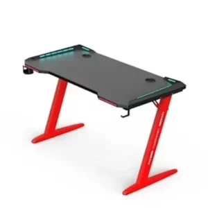 Modern Sport Gamer Desk With Red Metal Legs- 1.2mtr