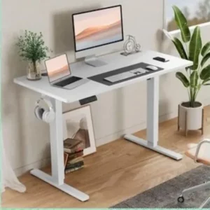 Adjustable Height Electric Standing Desk - 1.6mtr - White