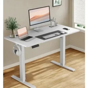 Computer Electric Adjustable Height Table - White - 1.2m