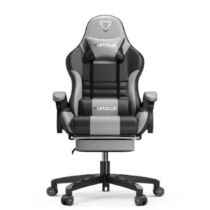 New Furgle Design Gaming Gray Chair With Gaming Desk