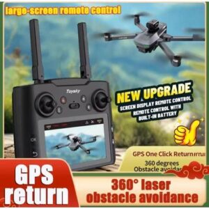 S197 GPS Drone With Screen Controlled Memory Card 8K HD Camera Obstacle Avoidance Aerial Brushless 5G Drone 6KM