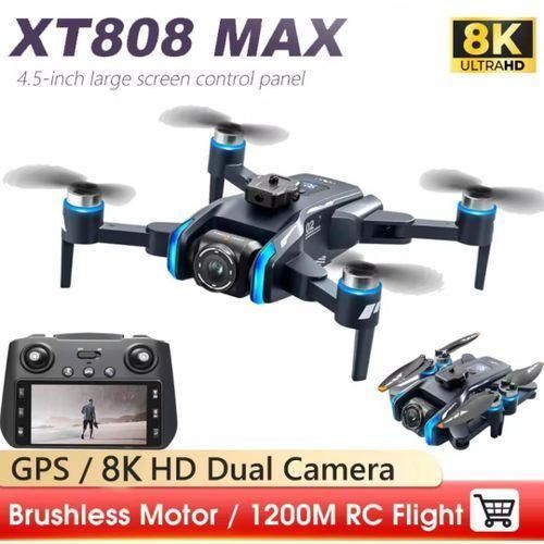 For Professionals XT808 Screen Display Drone 5G Optical Flow GPS Folding with 1.5km WIFI Transmission 8K HD Aerial Camera Quadcopter with Extra Batteries - Image 5