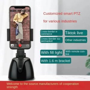 Auto Smart Shooting Selfie Stick 360 Degree Object Tracking Holder All_in_one Rotation Face Tracking Camera Phone Holder