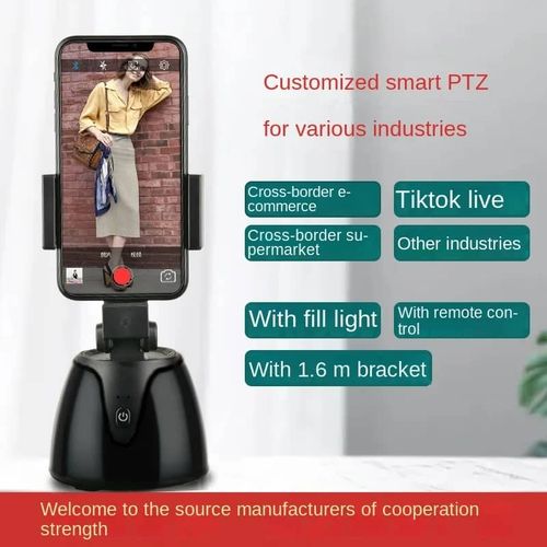 Auto Smart Shooting Selfie Stick 360 Degree Object Tracking Holder All_in_one Rotation Face Tracking Camera Phone Holder - Image 6