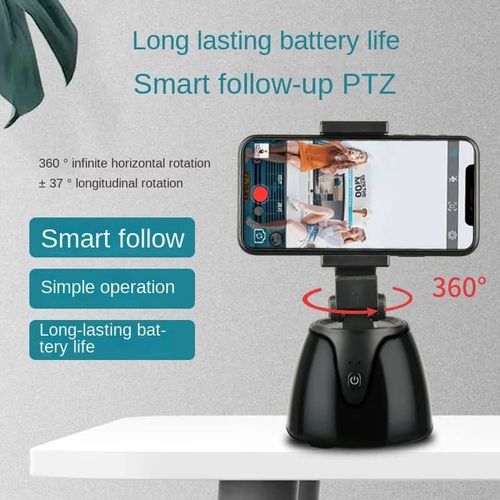 Auto Smart Shooting Selfie Stick 360 Degree Object Tracking Holder All_in_one Rotation Face Tracking Camera Phone Holder - Image 7