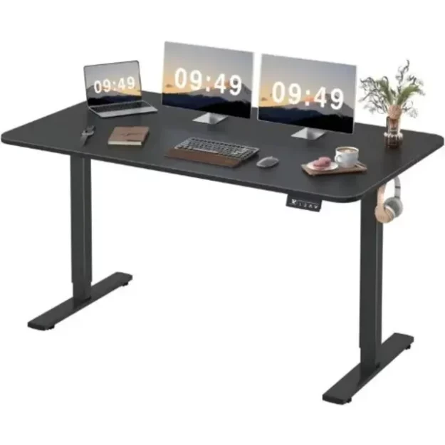 Office & Home Adjustable Table - 1.4m - Black