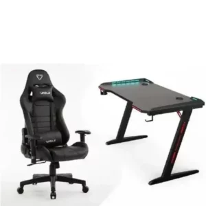 Furgle Gaming Ergonomic Chair With Gamer Table - Black