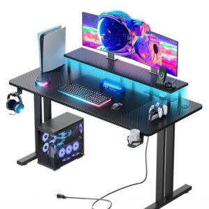 Modern Adjustable Height Electric Standing Desk 1.6mtr- Black