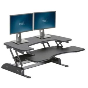 Desk Converter Height Adjustable Sit To Stand Riser- Black