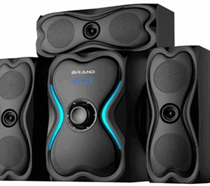 MeWe Audio System Speaker 90W 5.25 inches Subwoofer with Triple 3 inches Satellites 7379IC Sound Solution | MWAUD-MMS305