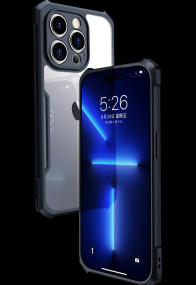 Xundd Transparent Case for iPhone 15 Pro Max with Magnetic Ring for Wireless Charging
