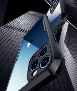 Xundd Transparent Case for iPhone 12 Pro Max with Magnetic Ring for Wireless Charging