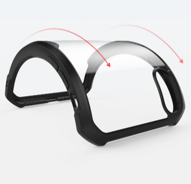 Xundd Transparent Case for iPhone X and XS with Magnetic Ring for Wireless Charging - Image 2