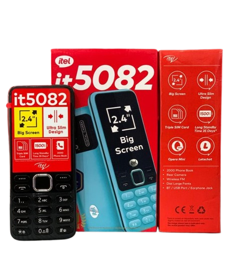 ITEL 5082 Triple Sim With Built-in Torch And Wireless Radio
