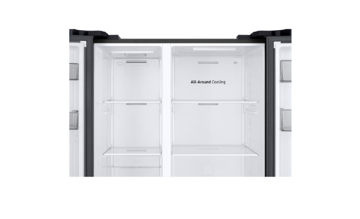 Samsung 583L Refrigerator Side by Side with Large Capacity Matt Black - Image 2