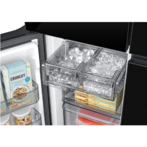 Samsung 674L Bespoke French Style See Through Door Smart Fridge Freezer Clean Black