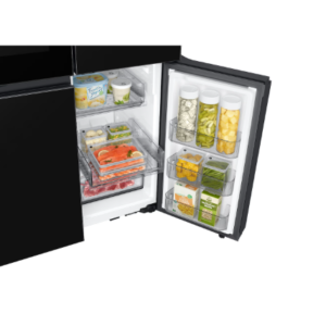 Samsung 674L Bespoke French Style See Through Door Smart Fridge Freezer Clean Black