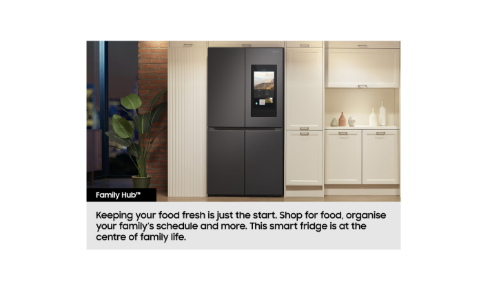 Samsung 636L Bespoke AI Four French Door Refrigerator Family Hub Silver - Image 5
